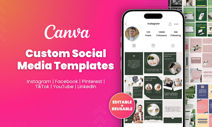design a canva templates for your social media posts