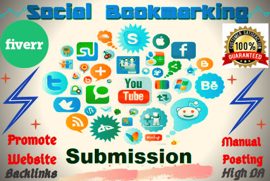 manually promote  website by 50 bookmarking submission