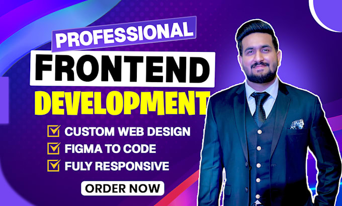be your frontend developer build awesome custom websites