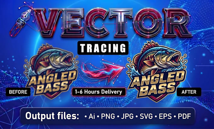 redraw vectorize logo, vector tracing, convert image to vector graphic