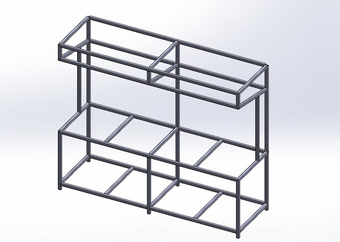 design any 3d steel weldment and structure models
