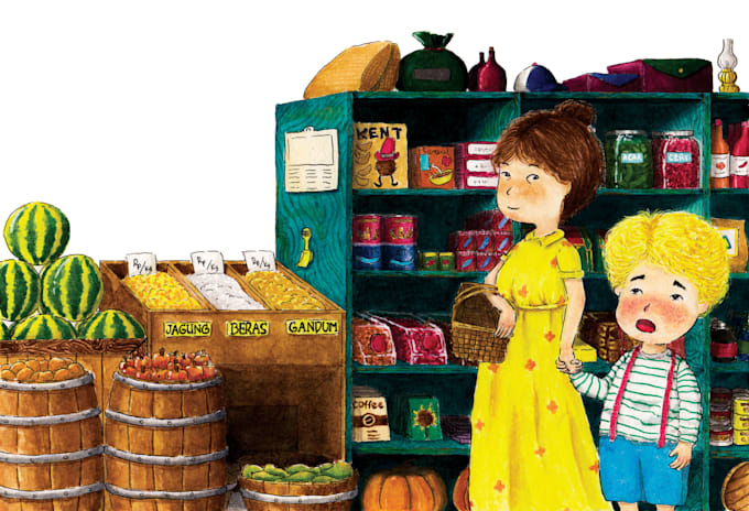 create awesome children book illustrations