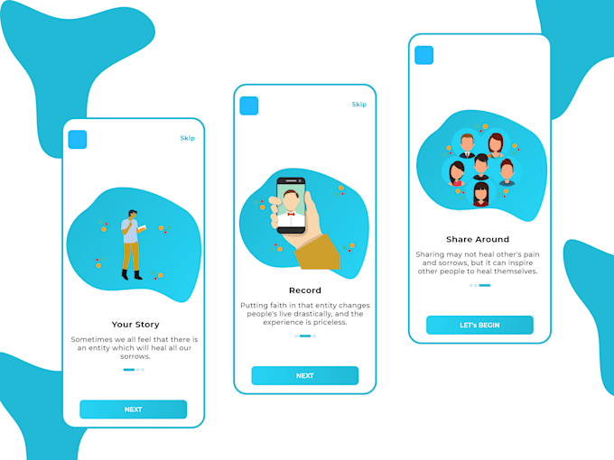 Design and animate your mobile app ui design by Bilalrehman00 | Fiverr