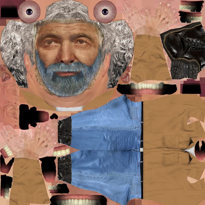 uvs and texture your model or character within few hours
