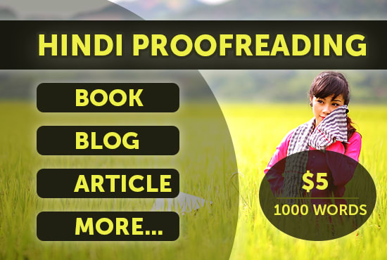 hindi proofreading work online