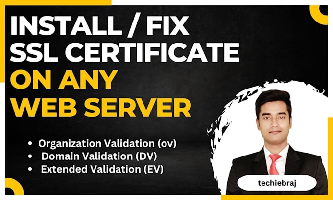 install, fix, or renew SSL certificate on any web server