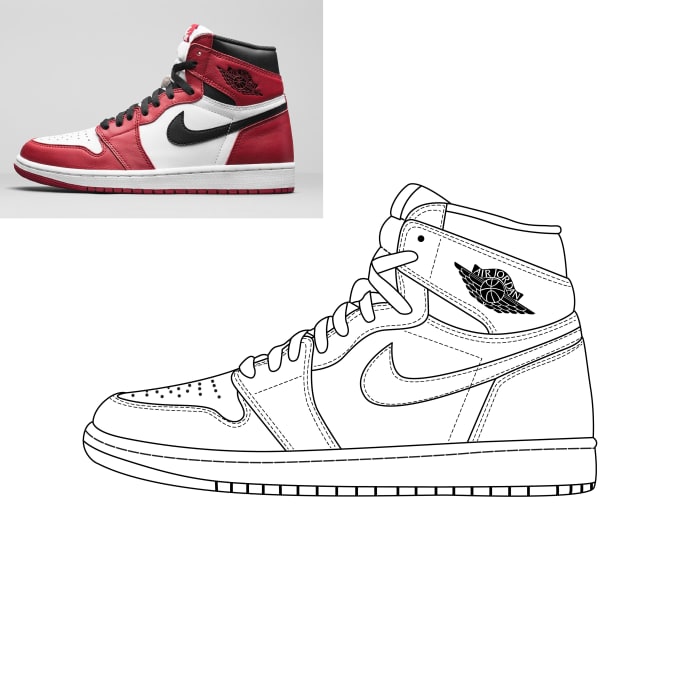 Draw a detail vector line art sneakers and anything by Wiendi | Fiverr