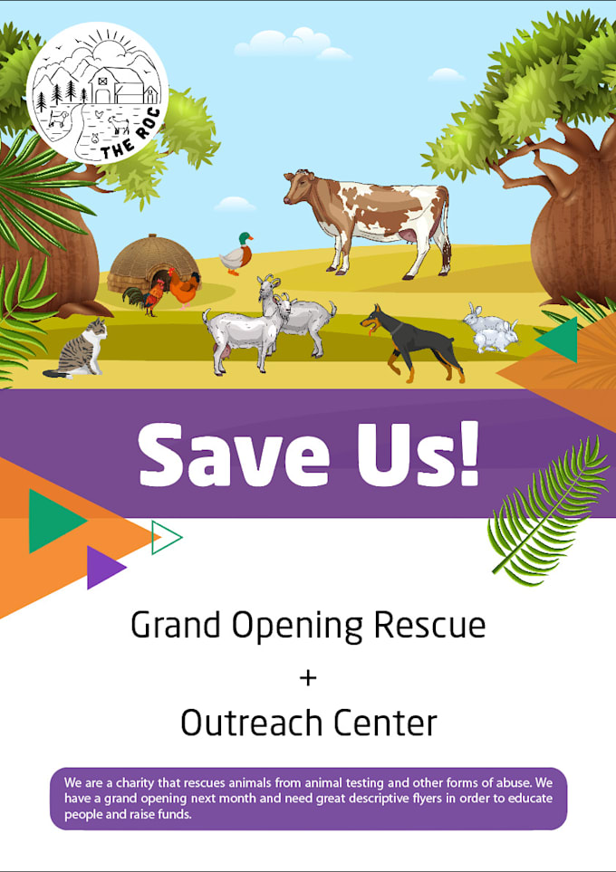 animals health flyer design