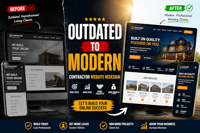 redesign your outdated contractor website