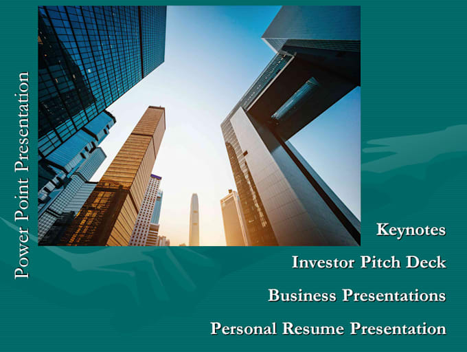 make power point presentation and investor pitch deck