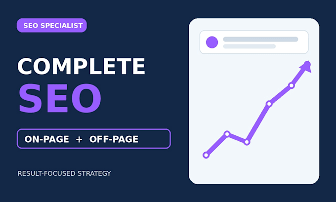 provide complete on page technical and off page SEO
