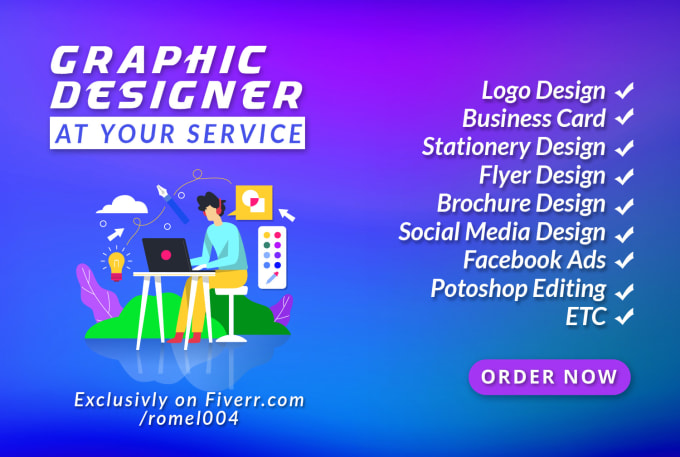 Do Any Kind Of Professional Graphic Design Job By Romel004 Easily apply to this job. professional graphic design job by romel004