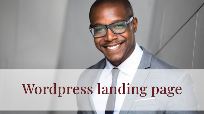 create, design landing page with wordpress elementor pro