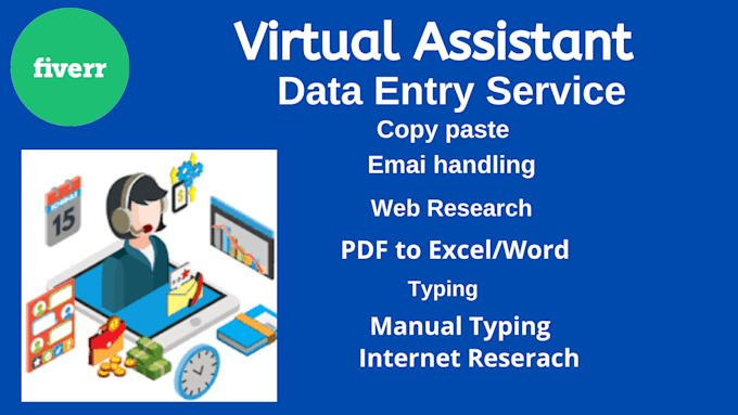 be your virtual assistant for data entry