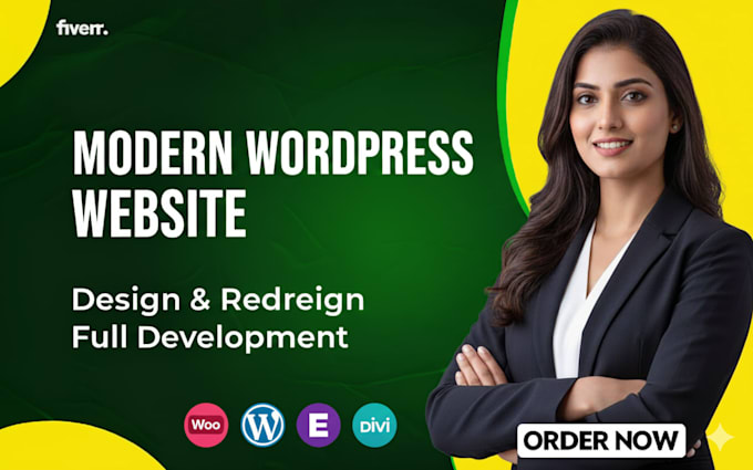 design or redesign a modern wordpress website with full development