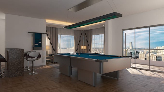 do 3d interior design with visualization