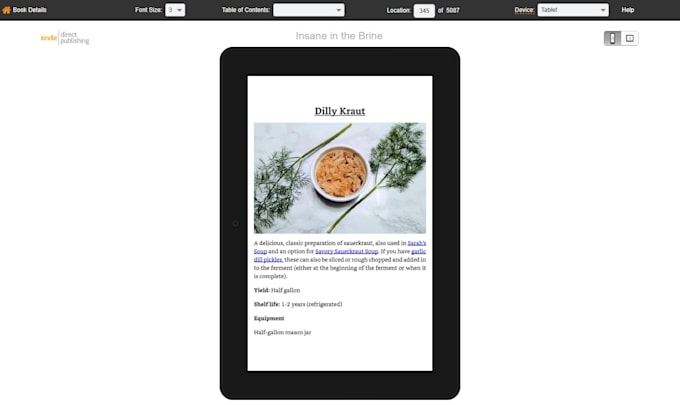 format your ms word document to amazon KDP kindle ebook