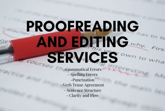provide professional  proofreading and copy editing