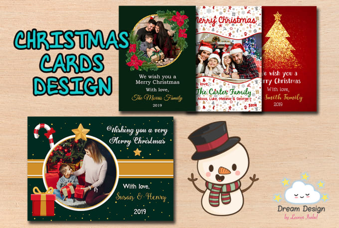 Design personalized christmas cards and gift tags by ...