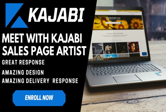 professionally set up your online course website and sales funnel on kajabi