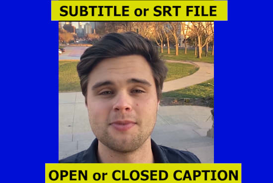 add subtitles open or closed captions in video