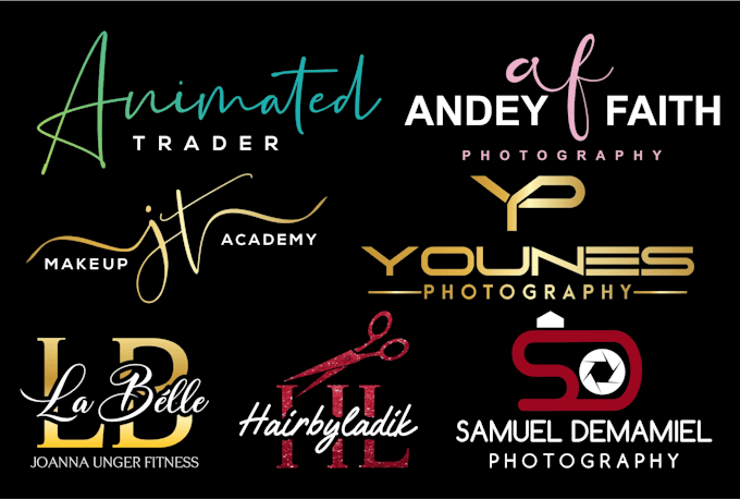 design photography or watermark logo