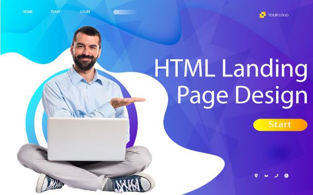 design custom html landing page for shopify, wordpress