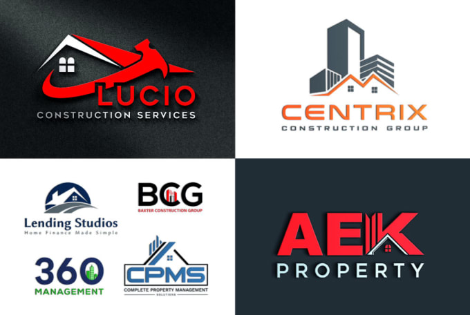 Design Real Estate Home Construction Logo By Design Master93