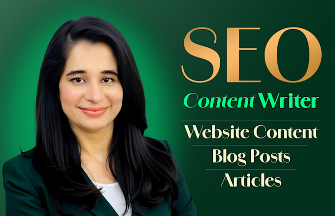 write SEO blog posts, articles, and website content for you