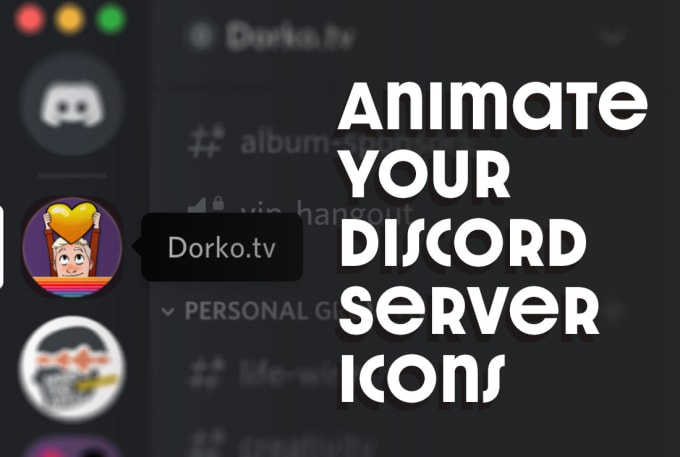 Make you an animated discord server icon by Dorkotv