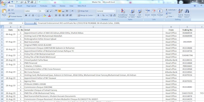 Do data entry work, of ms word ms and excel, by Musrrat | Fiverr