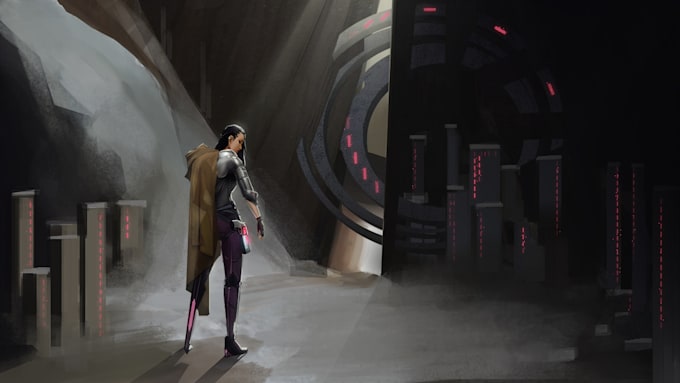 create an amazing backgrounds and environments concept art
