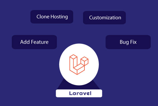customization, fix and add feature in laravel
