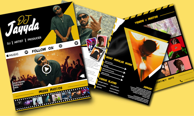 do corporate press media kit, epk, one sheet, press release