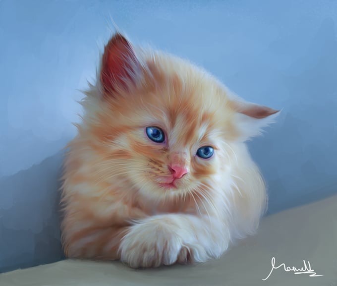 Do A Great Digital Oil Painting Portrait For Your Dog Cat Or Any