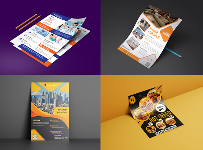 design a business flyer, brochure and leaflet design