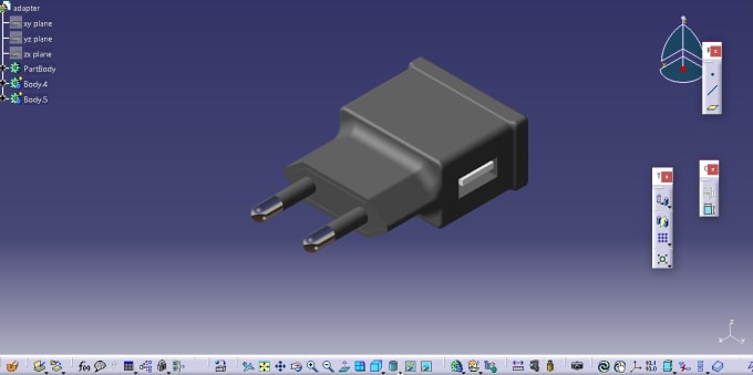 Make Any Cad Model 3d Drawing Using Catia Software By Ggeorge 25
