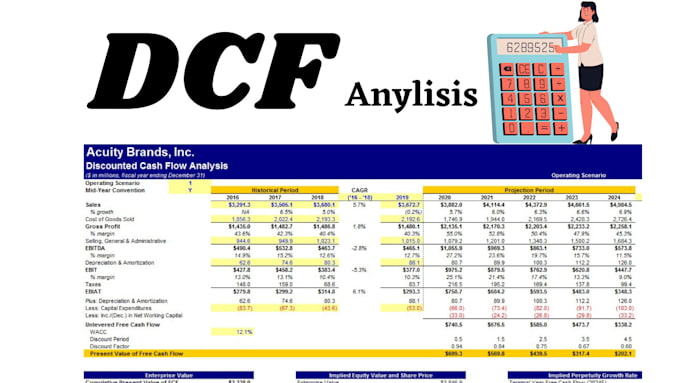 do dcf analysis for companies