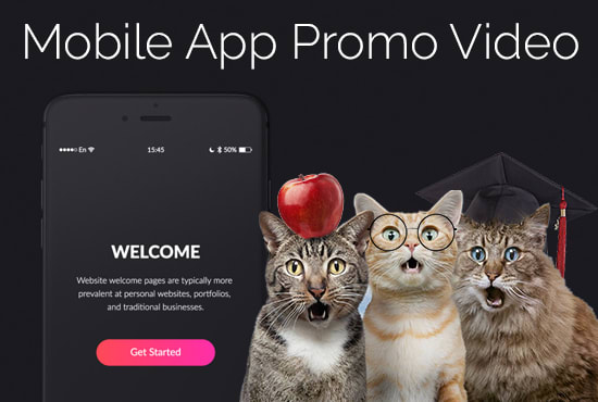 make a promo video, mockup or explainer video for mobile app