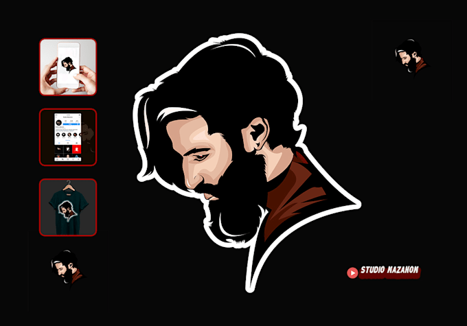 Create A Cartoon Avatar Twitch Gaming Youtube Logo By Studio Mazanom