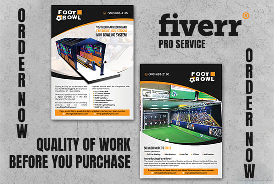 design poster, magazine ad and stylish flyer