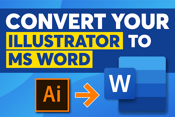 convert illustrator to microsoft word
