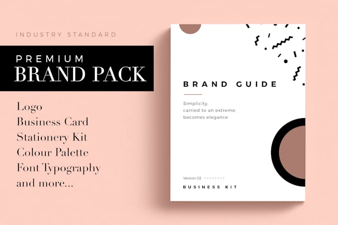 do minimal brand identity and brand guidelines kit