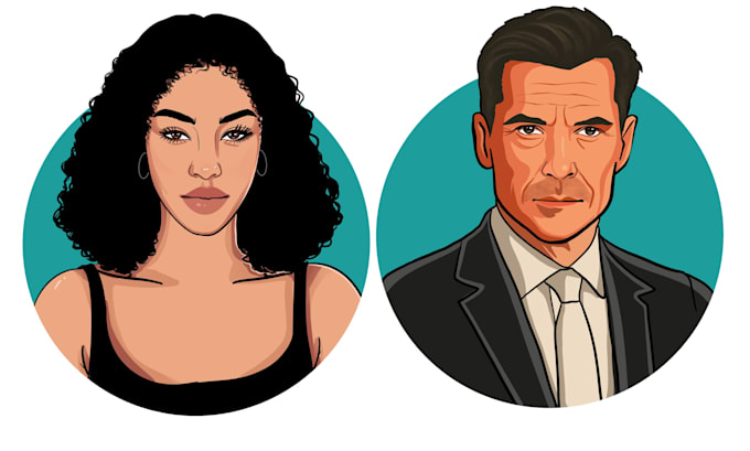 draw portrait avatar cartoon from photo