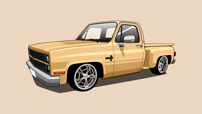 draw vector illustration of your car or any vehicle