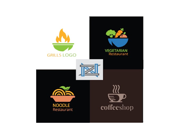 do modern restaurant, food, cafe logo