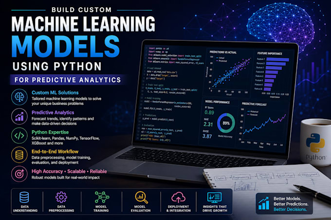 build custom machine learning models using python for predictive analytics