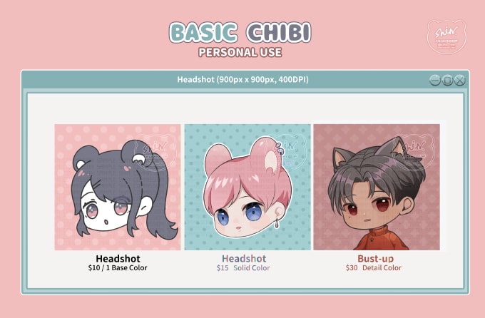 Draw Cute Chibi Illustration For You By Kumashin Base comes with 3 feline options 3 canine options dragon and angel dragon blanks blank base to mix and match your own. draw cute chibi illustration for you by