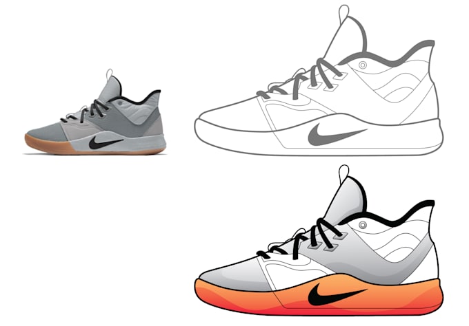 draw a detail vector line art illustrations your product
