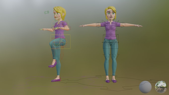 rig your 3d character for animation or game